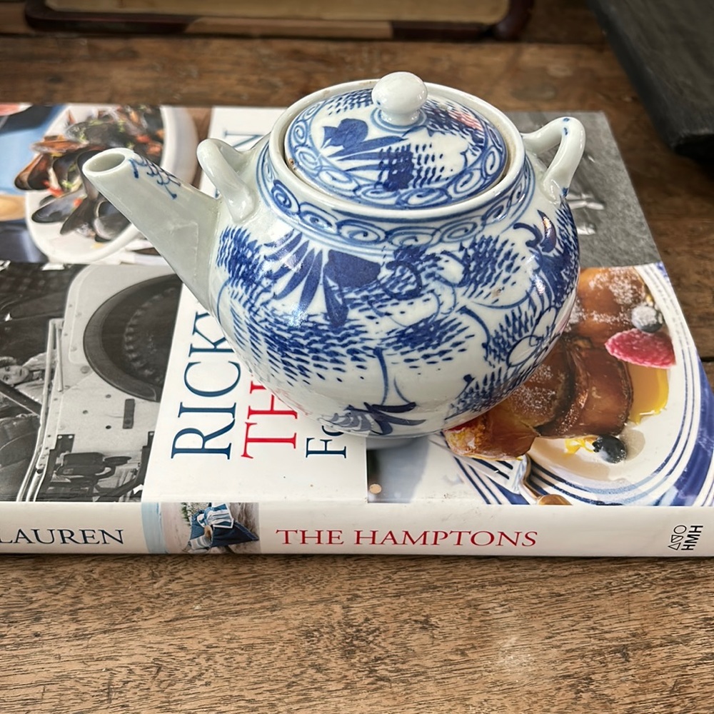 Blue teapot from Japan